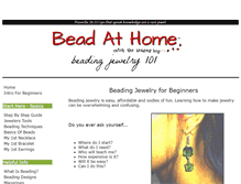Tablet Screenshot of beadingjewelry101.com